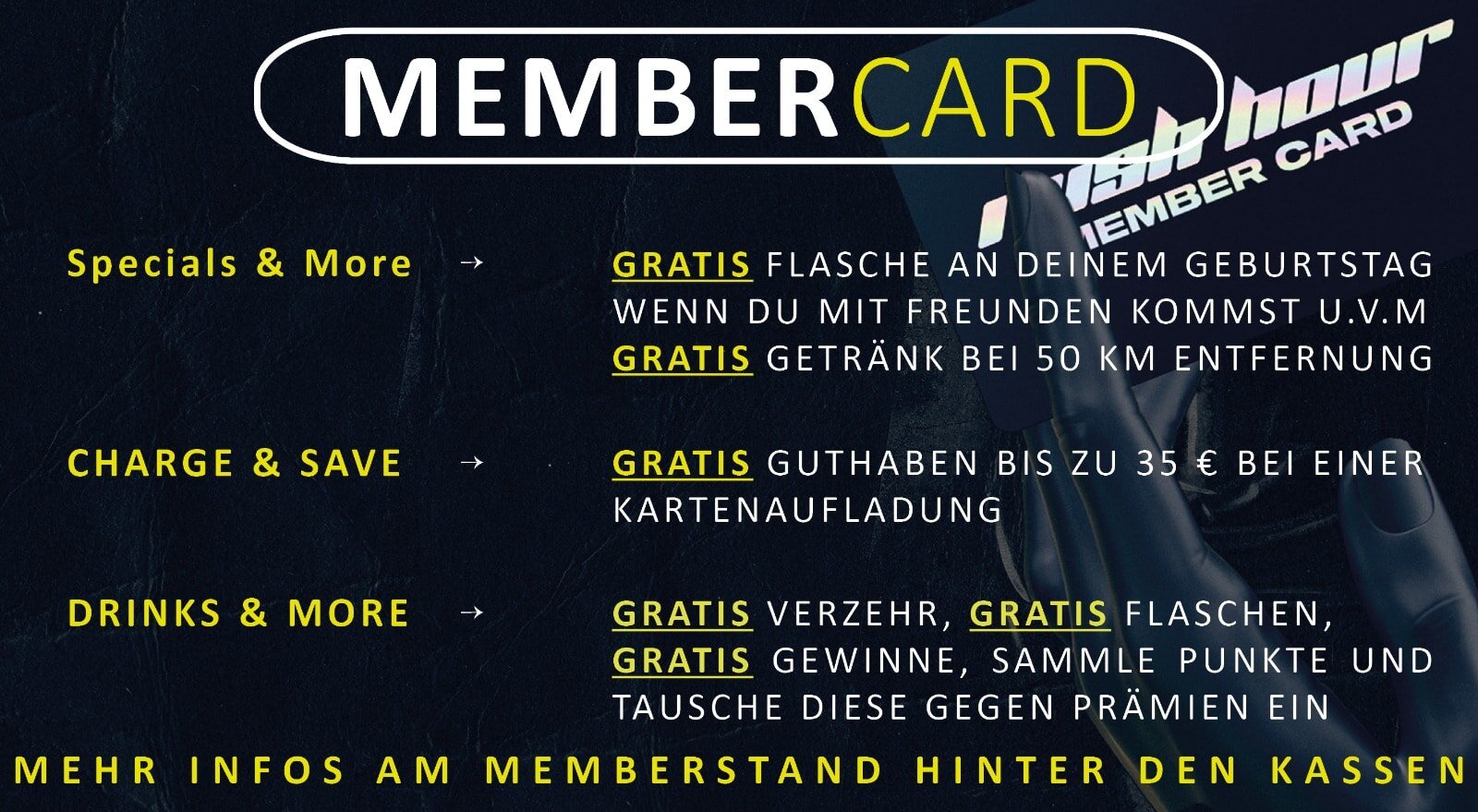 RUSH HOUR Dortmund Membercard